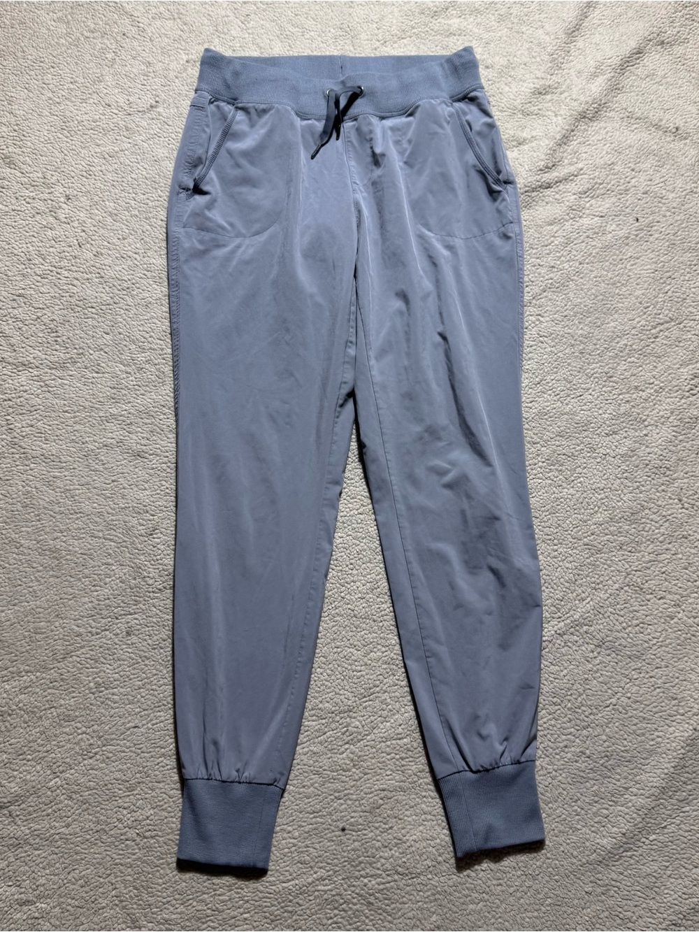 Athleta Joggers Womens 0 Gray Stretch Windbreaker Sweatpants Athleisure Gym